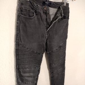 Forever 21 Biker Style Jeans 29/30 Worn Black